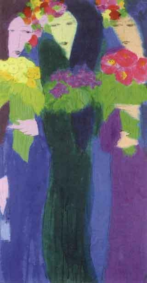 I have melancholy in my eyes by Walasse Ting