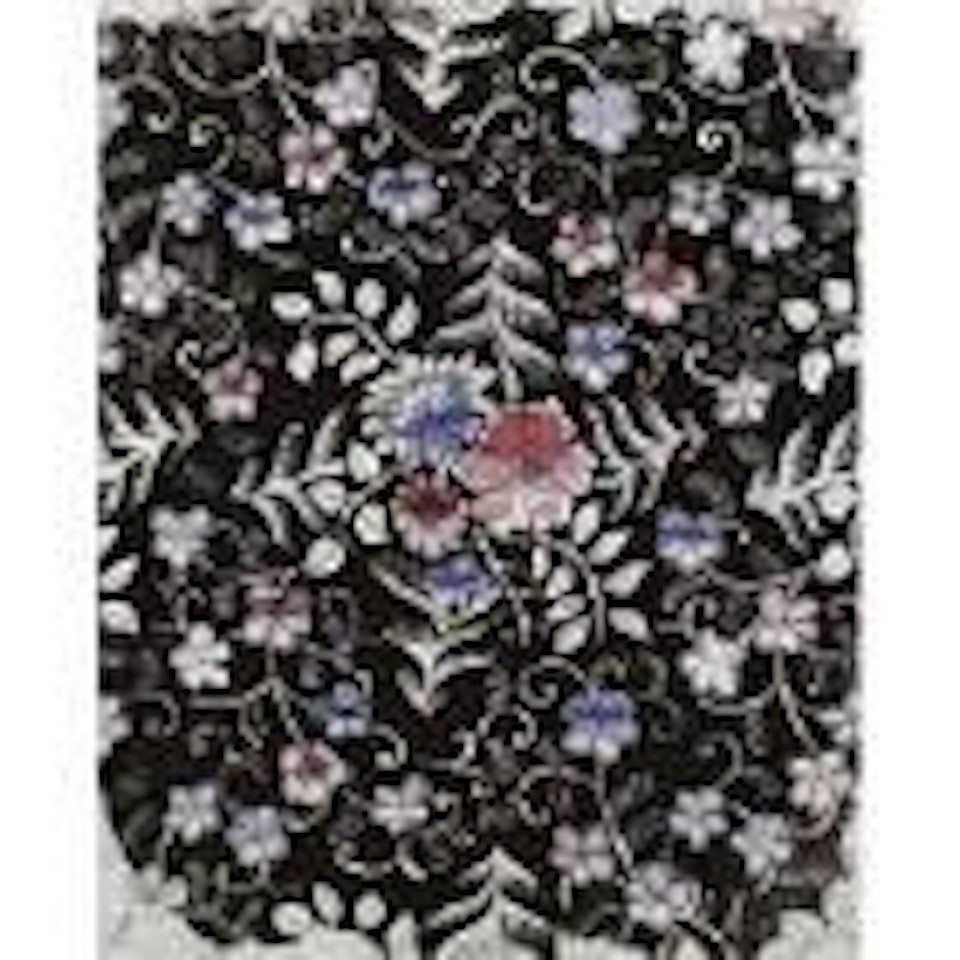 Composition florale sur fond noir by Raoul Dufy