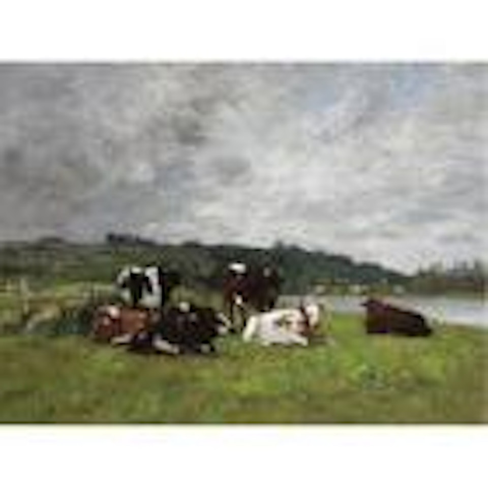 Vaches au paturage by Eugène Boudin