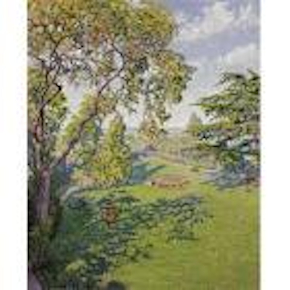 Le parc en ete by Gustave Cariot