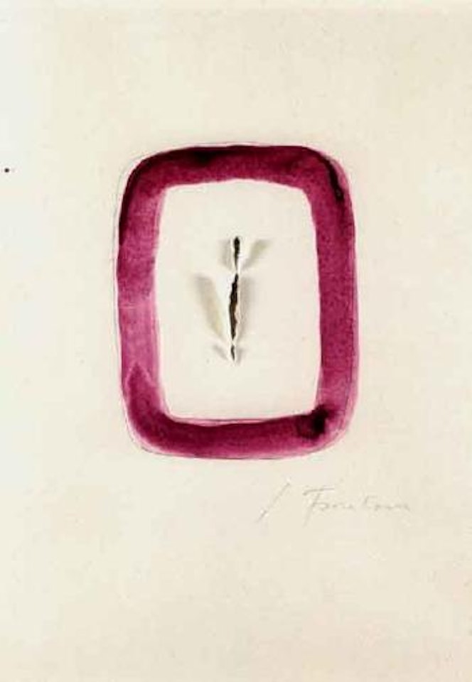 Concetto spaziale by Lucio Fontana