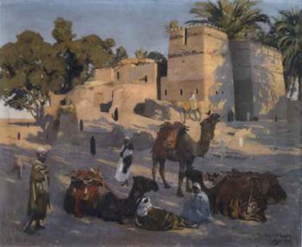 La halte des chameliers, Hadakah, Egypte by Jacques Majorelle