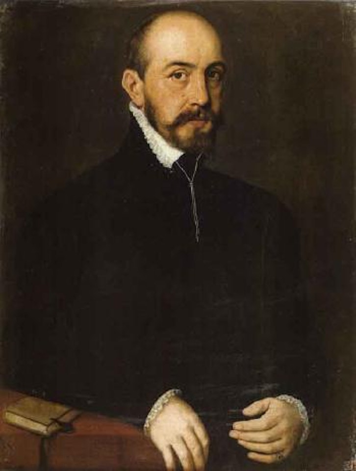 Portrait d'homme accoude a son bureau by Attributed to Francois Clouet