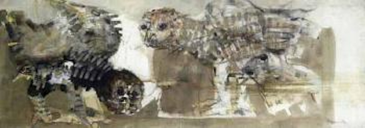 Couple de chouettes by Paul Rebeyrolle