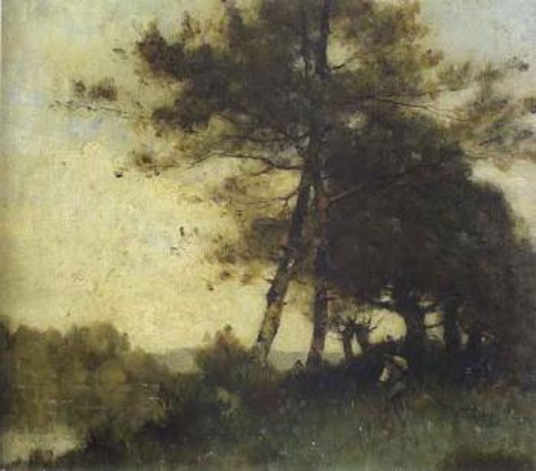 La promenade au bord de l'eau by Paul Désiré Trouillebert