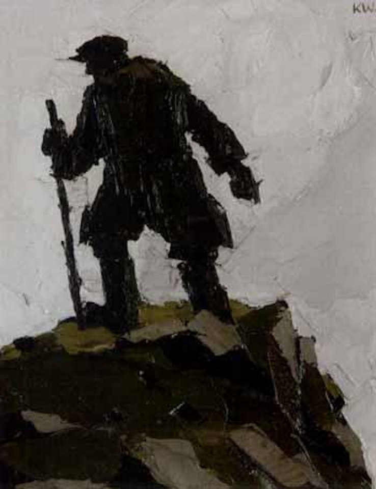 Welsh hill farmer by Kyffin Williams