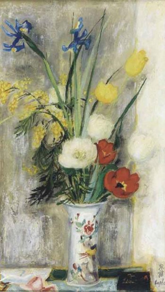 Tulipes et mimosas by Le Pho