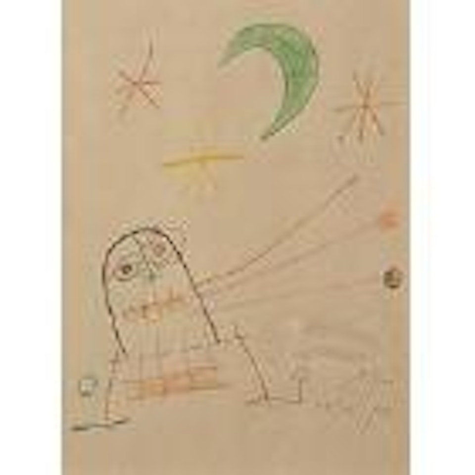 L'oiseau qui chante a la lune by Joan Miró