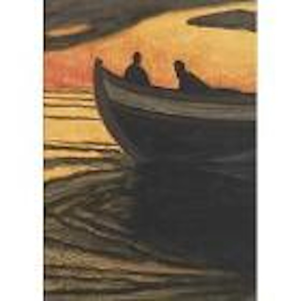 Marine orange by Léon Spilliaert