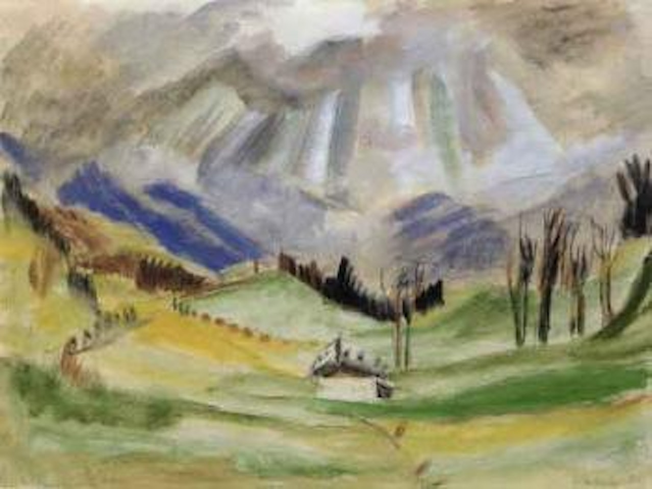 Mountain valley by Erich Heckel