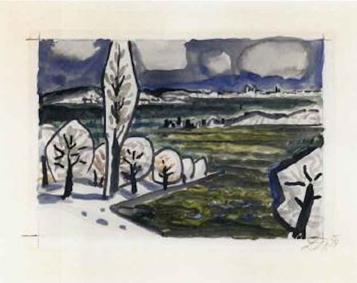 Bodensee landscape by Otto Dix