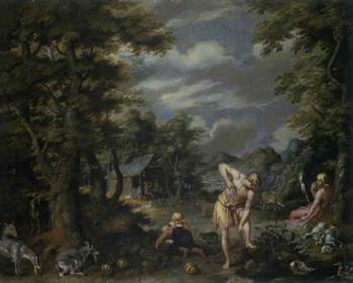 Adam at work in the fields by Jan Brueghel the Younger