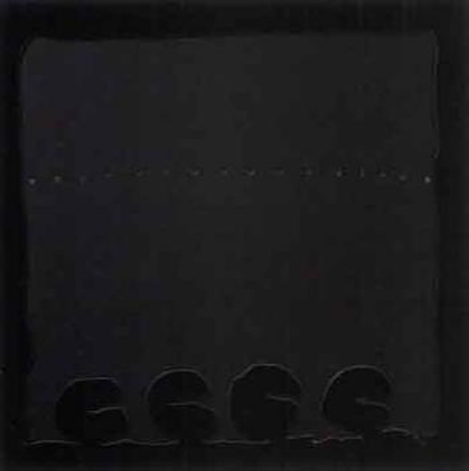 Concetto spaziale. Teatrino nero by Lucio Fontana