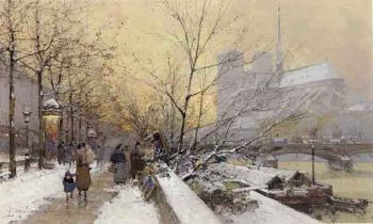 Le Quai de Paris by Eugene Galien-Laloue
