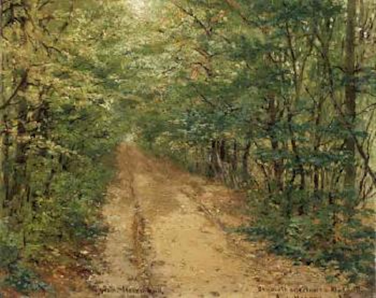 Track through spring wood by Theodor von Hörmann
