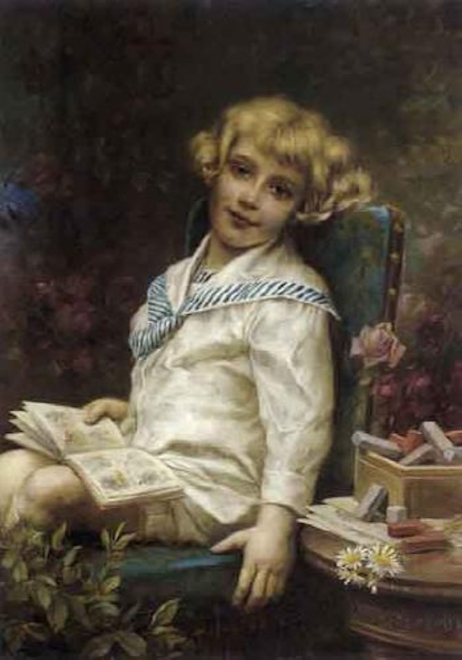 Heinz Javorsky as a boy by Hans Zatzka