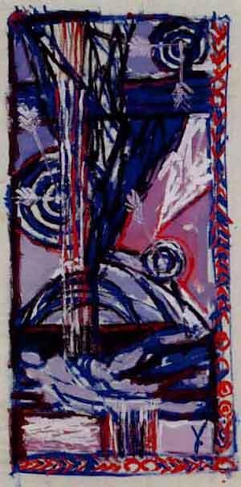 Abstract composition by A.R. Penck
