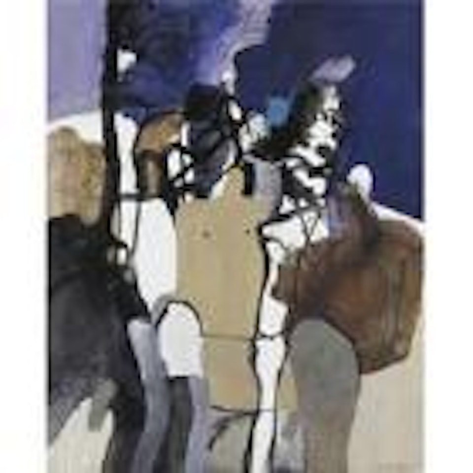 Man and animals by Keith Vaughan