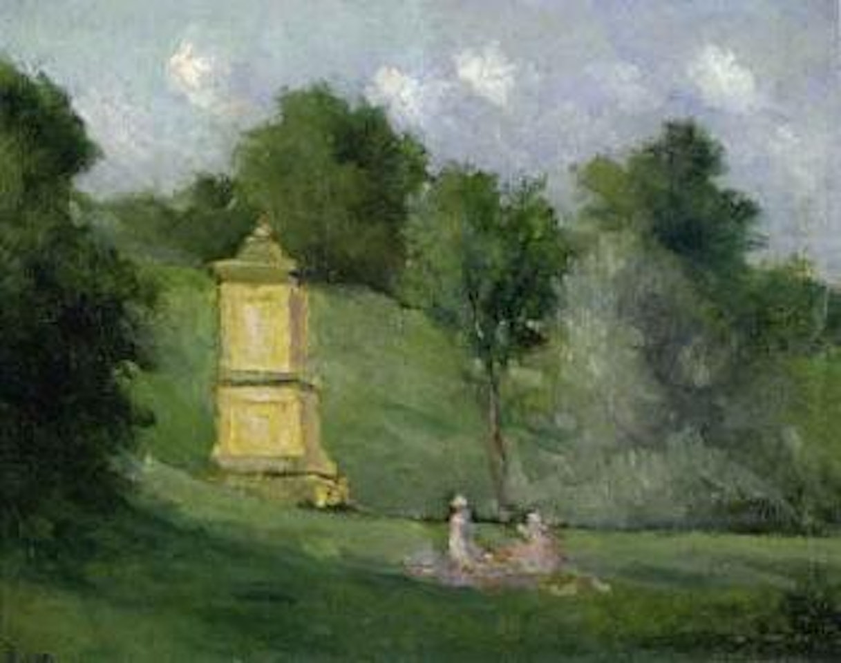 Picnic in the garden by Maximilien Luce