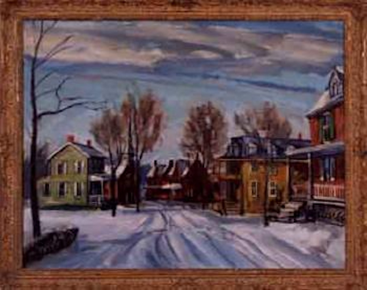 Richlandtown, PA, winter landscape by Walter Emerson Baum