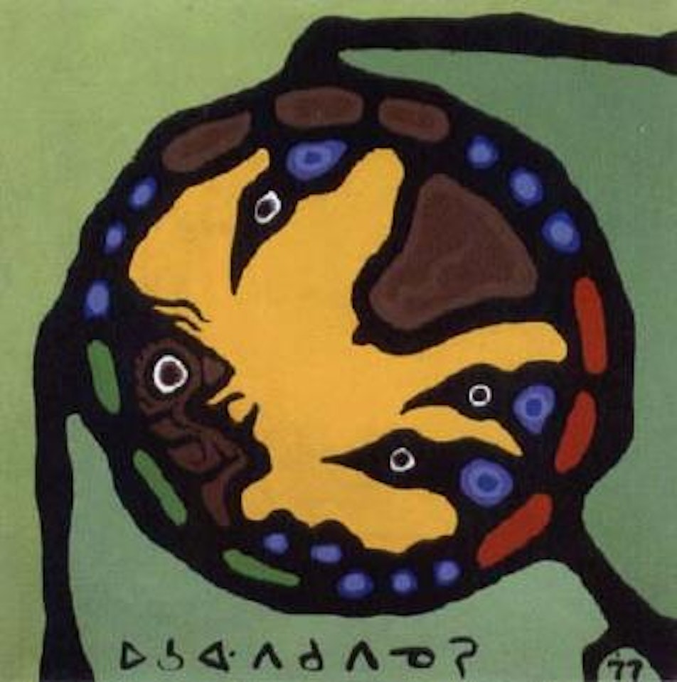 Child and mother earth by Norval Morrisseau