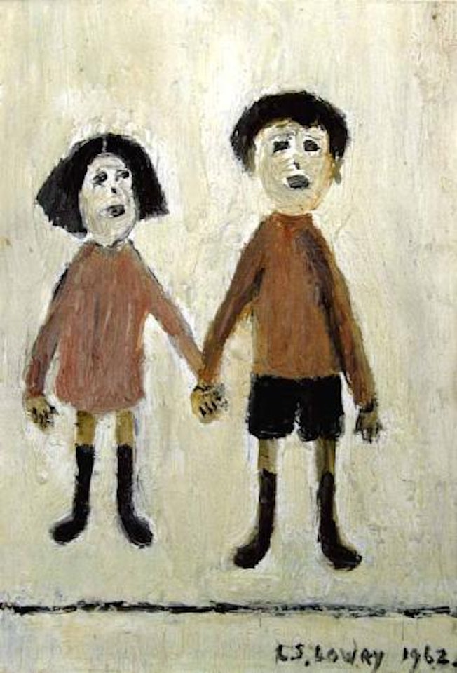 Brother and sister by Laurence Stephen Lowry