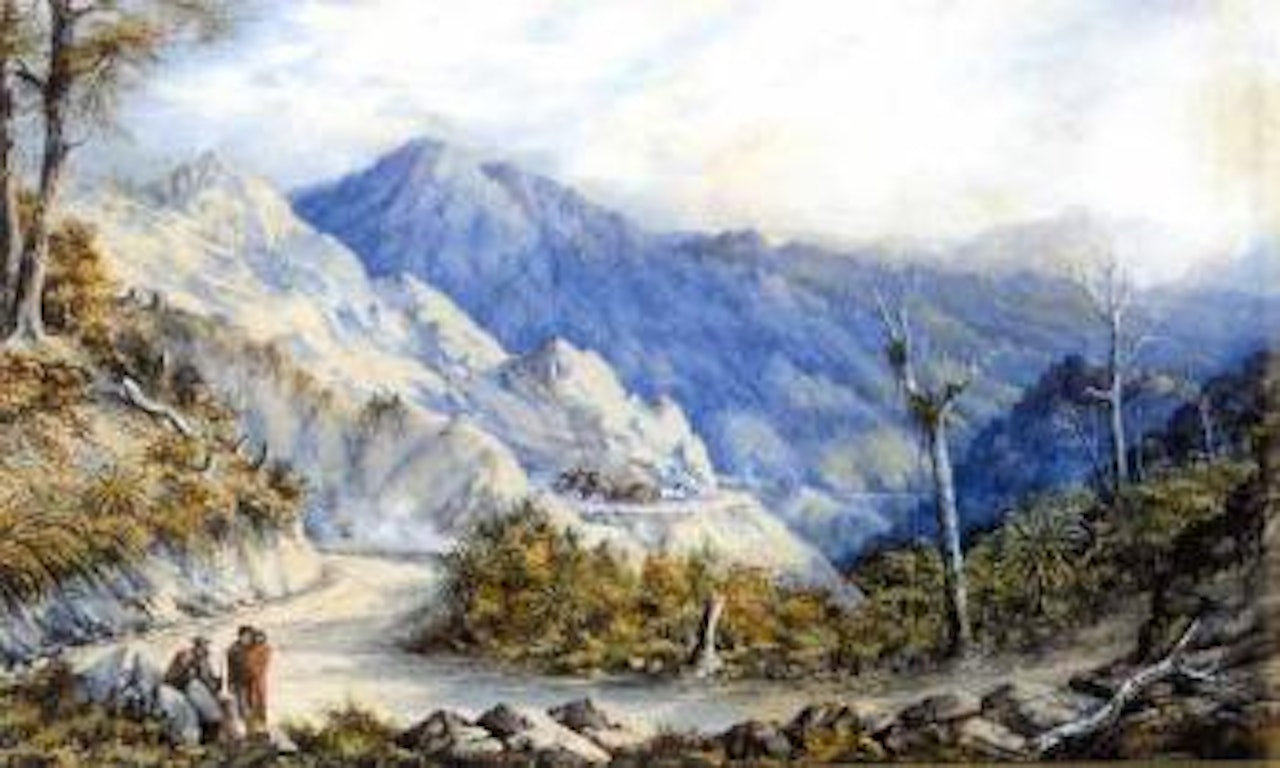 Road over the Rimutaka's by Charles Decimus Barraud