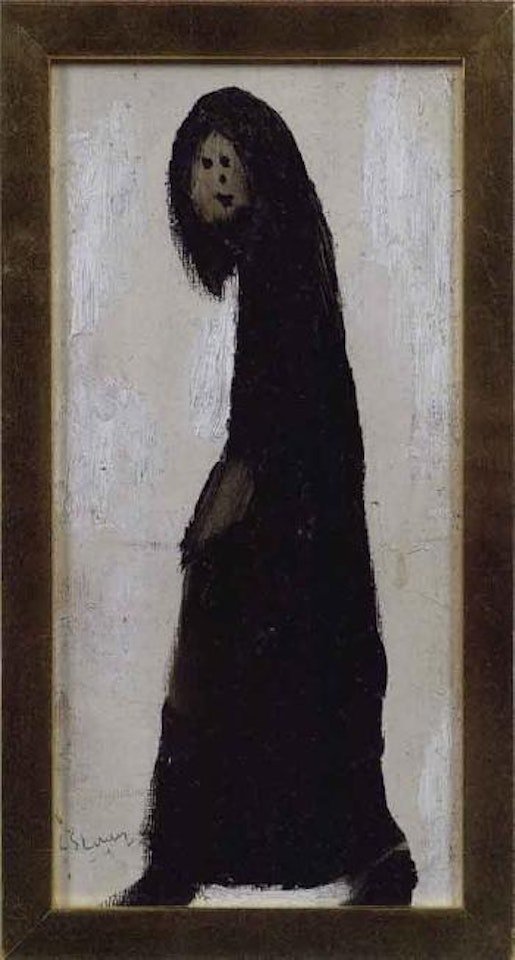 Cloaked figure by Laurence Stephen Lowry
