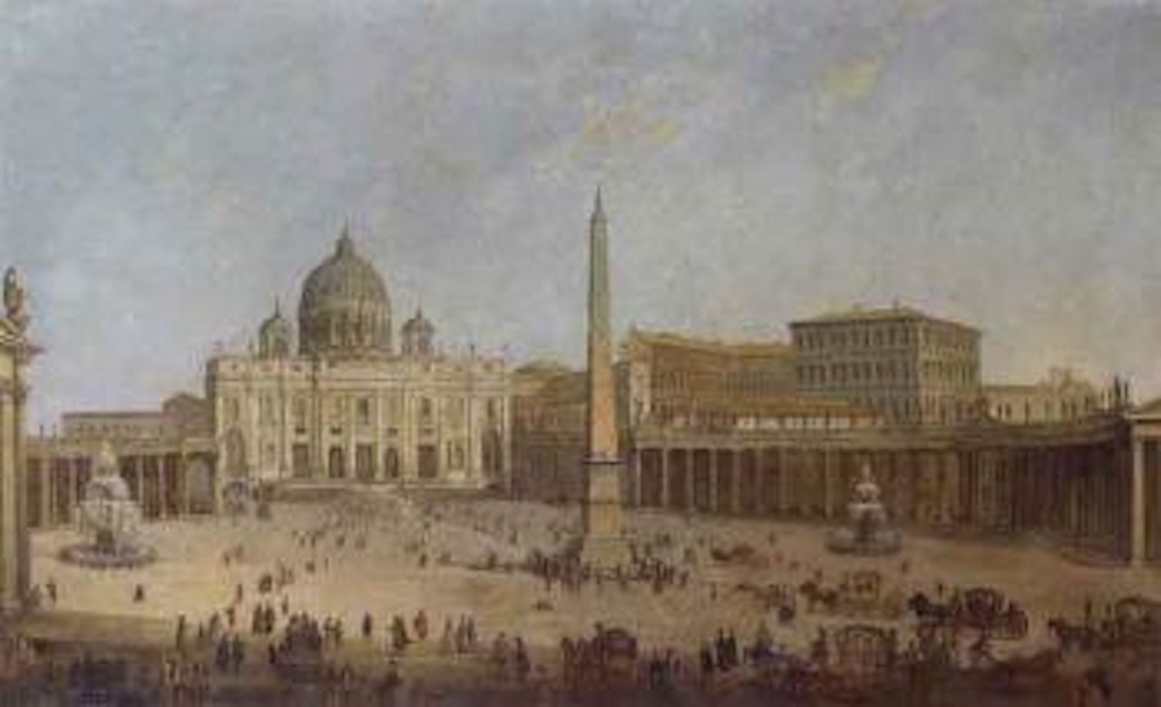 Saint Peter's square, Rome by Gaspar van Wittel
