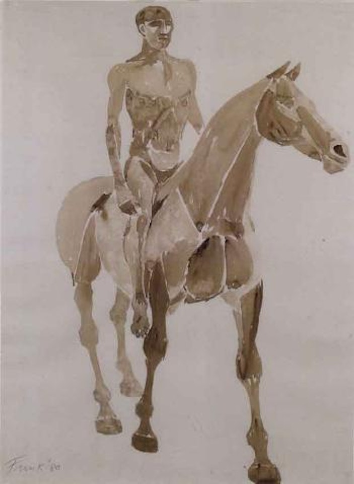 Horse and rider by Elisabeth Frink