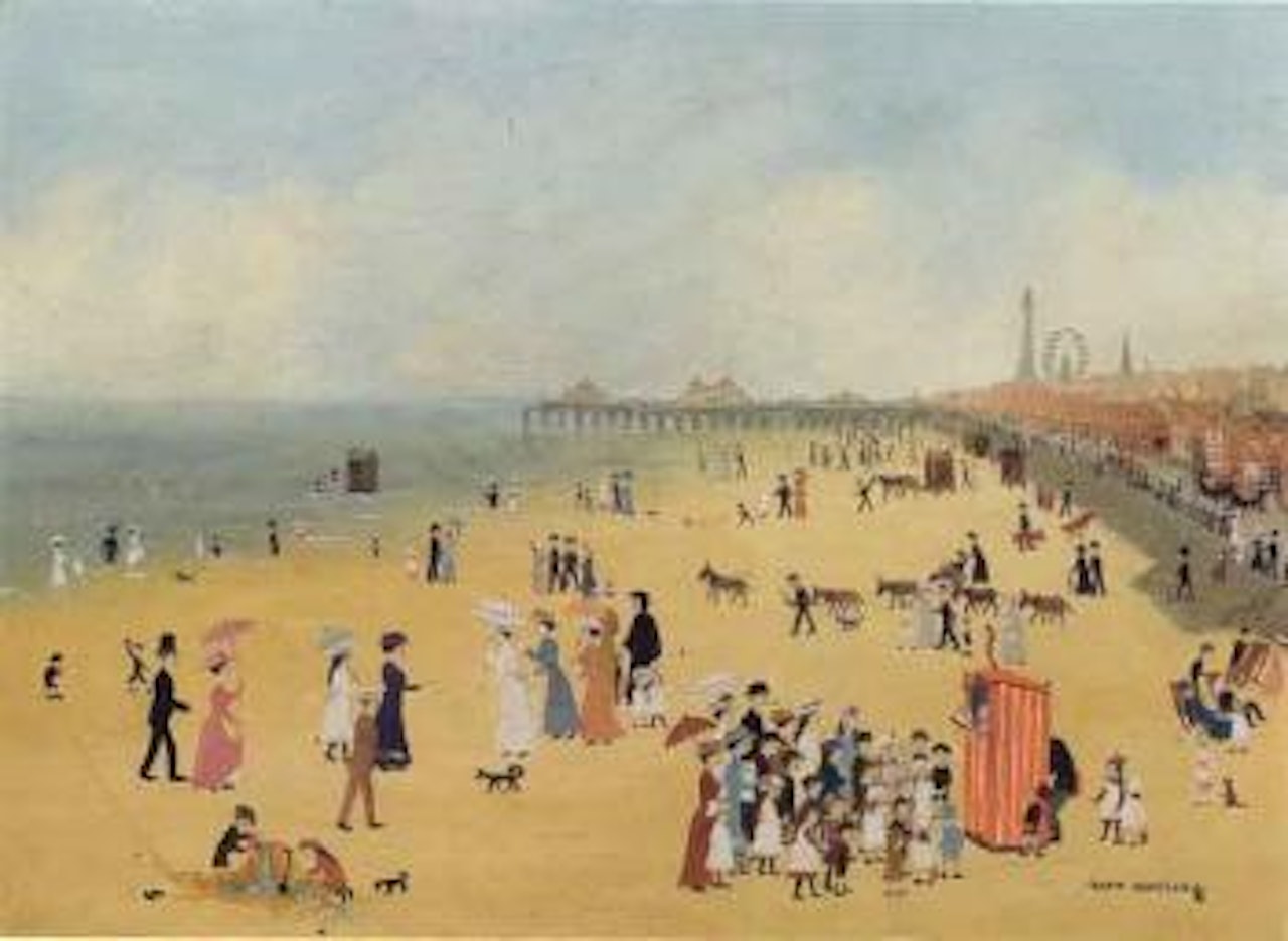 Blackpool sands by Helen Bradley