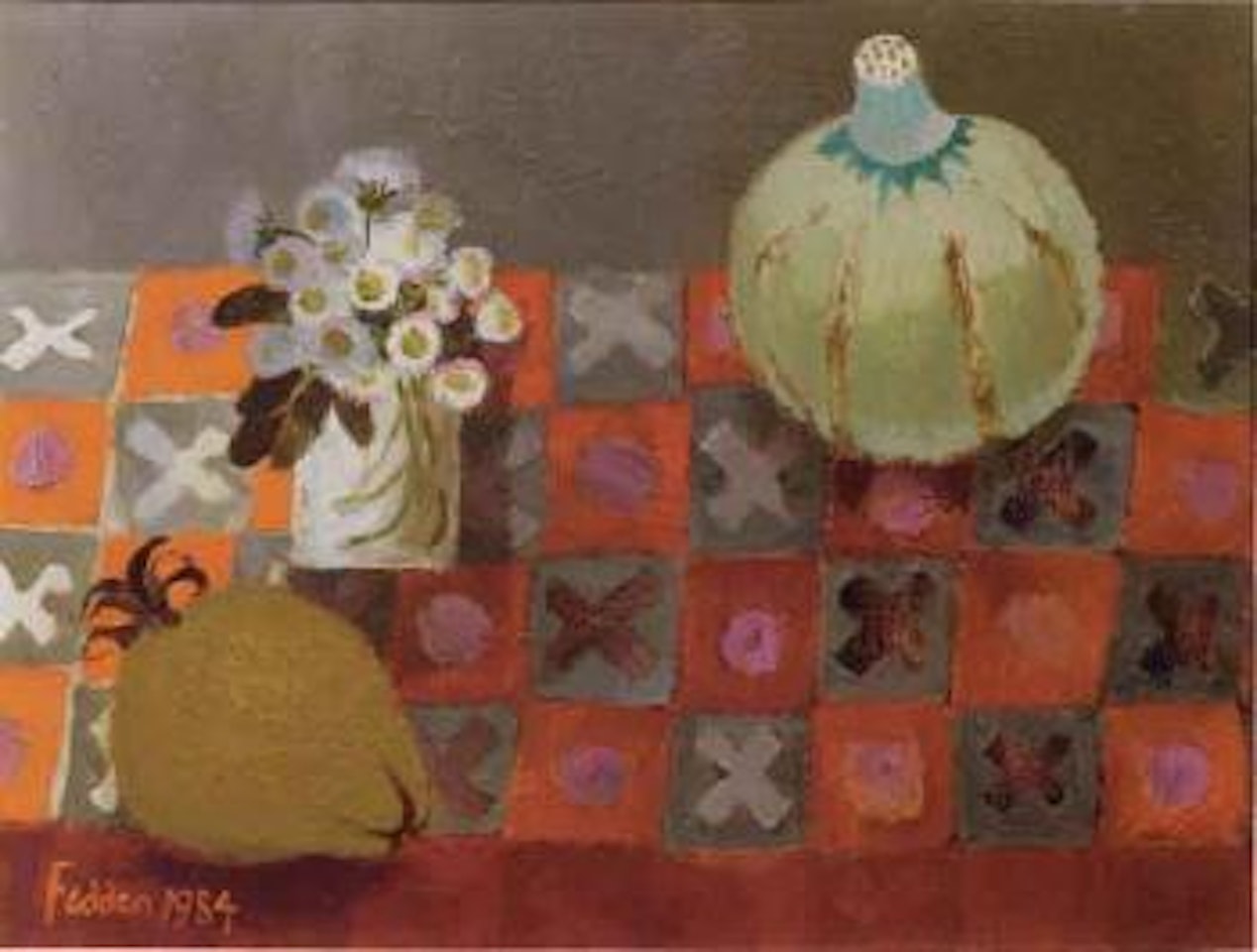 Persimmon and pear by Mary Fedden