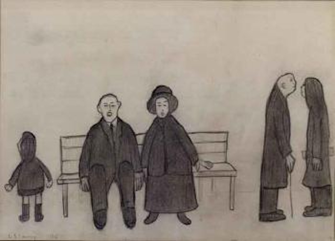 In a park by Laurence Stephen Lowry