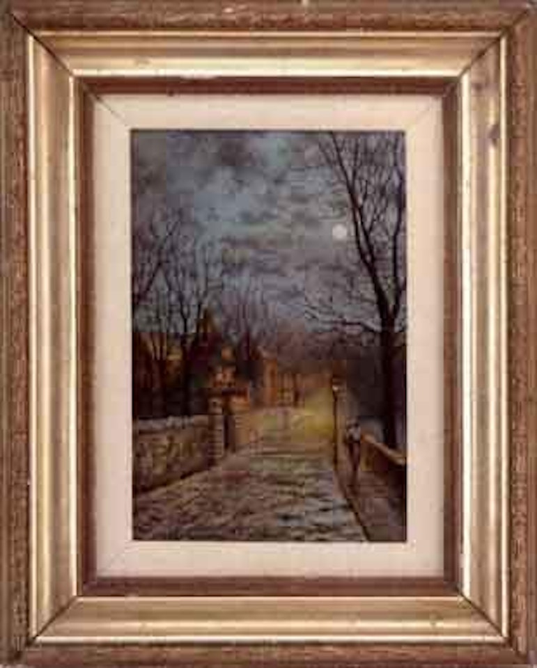 Moonlight stroll by John Atkinson Grimshaw