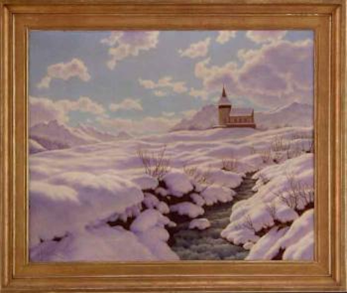 Jour d'Hiver pres de Davos, Engadine by Ivan Fedorovich Choultse