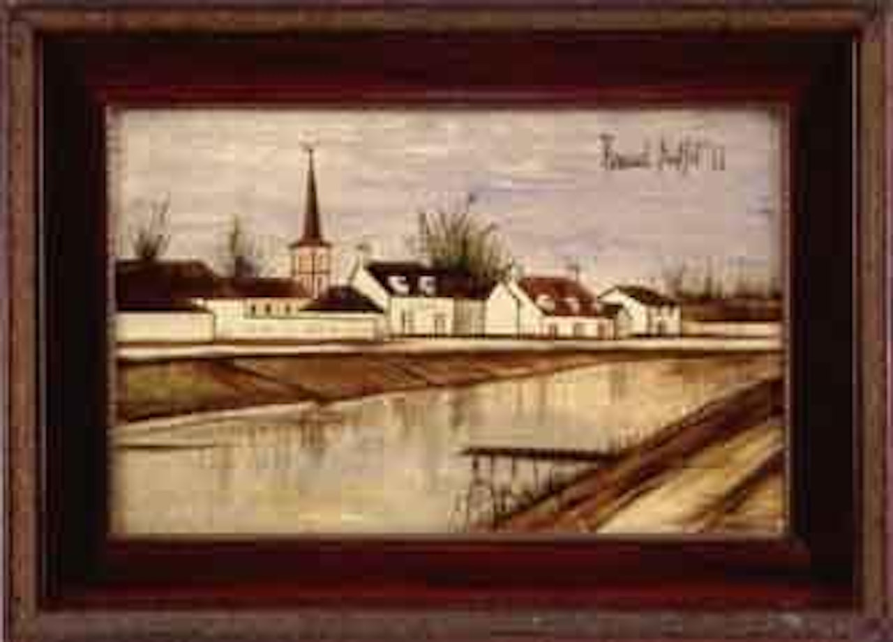 Village au bord de l'eau by Bernard Buffet