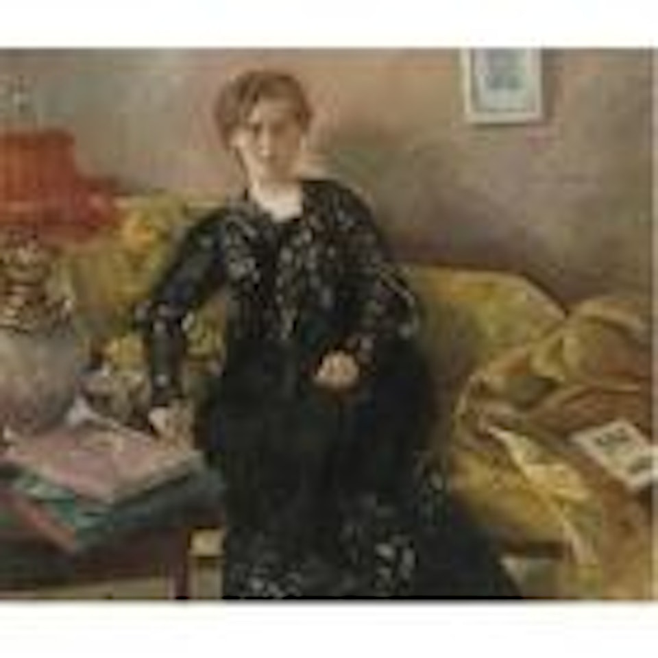 Wife of poet Korfiz Holm by Lovis Corinth