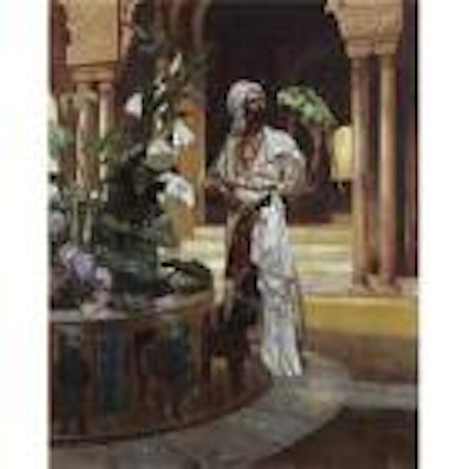 Admiring the parrot by Rudolf Ernst
