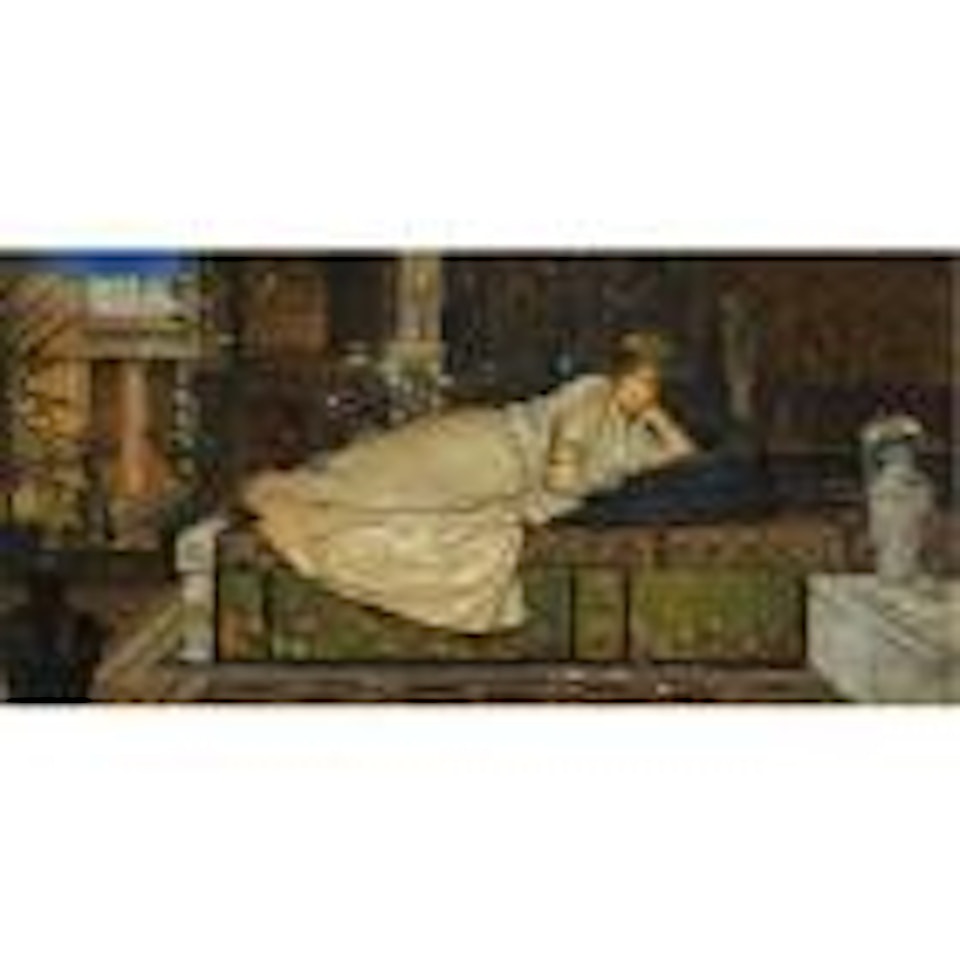 Lady in a classical interior by John Atkinson Grimshaw