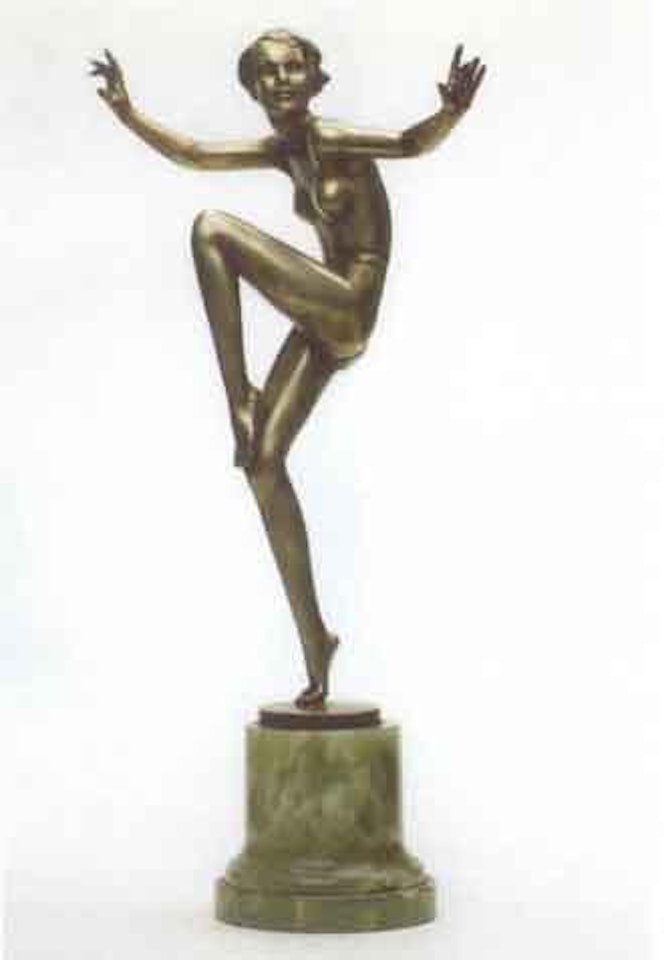 Figure of a nude dancer by Josef Lorenzl