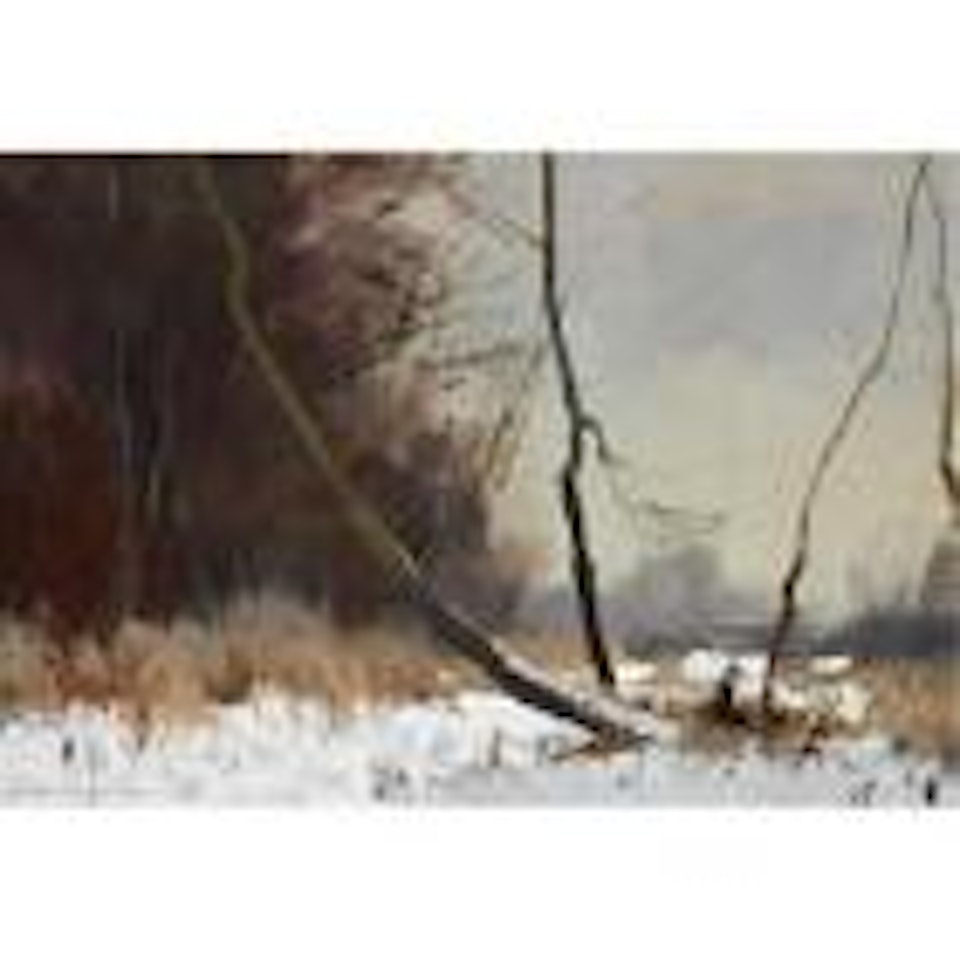 Bottom of the garden, winter by Edward Seago