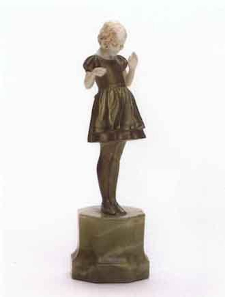 Girl fishing by Ferdinand Preiss