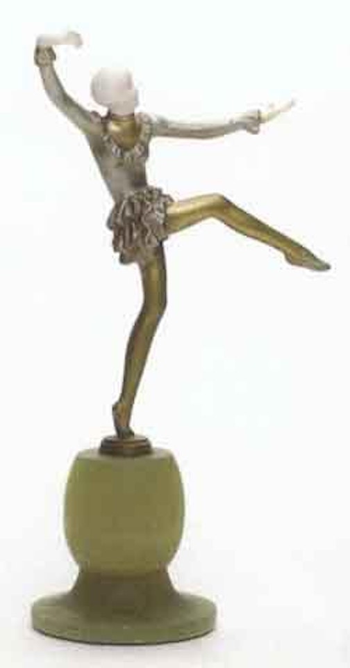 Figure of dancer with outstretched arms by Josef Lorenzl