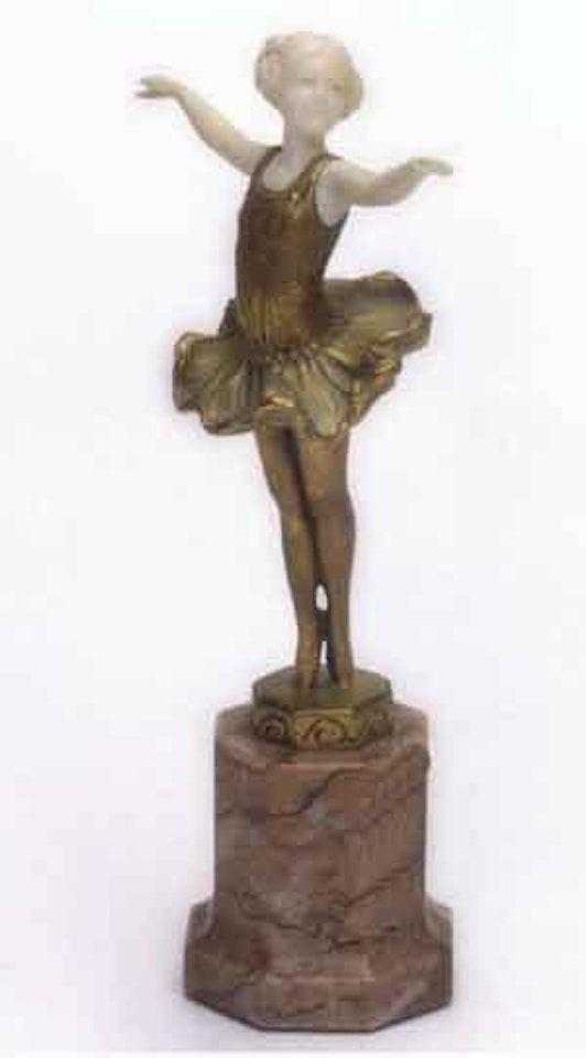 Figure of a ballerina by Ferdinand Preiss