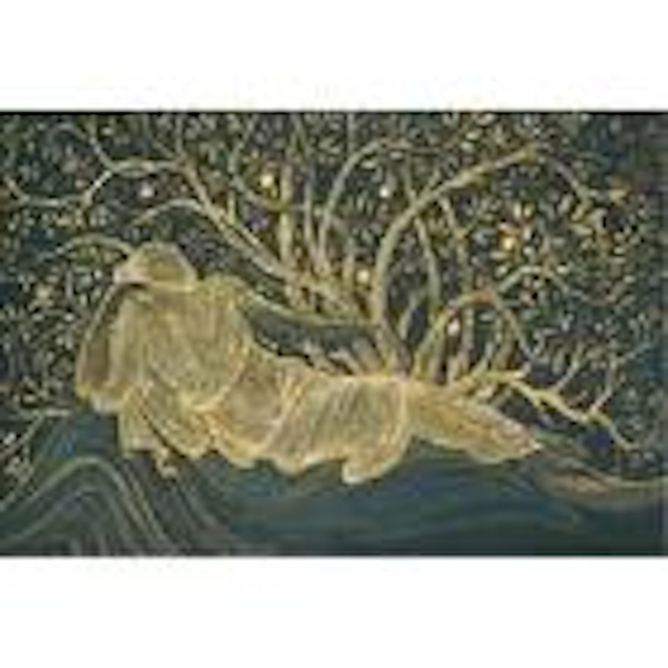 Reclining female figure by Edward Coley Burne-Jones