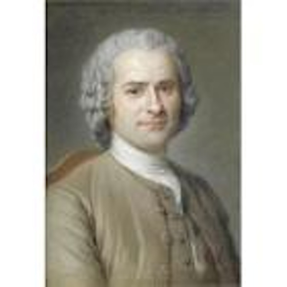 Portrait of Jean Jacques Rousseau by Maurice Quentin de la Tour