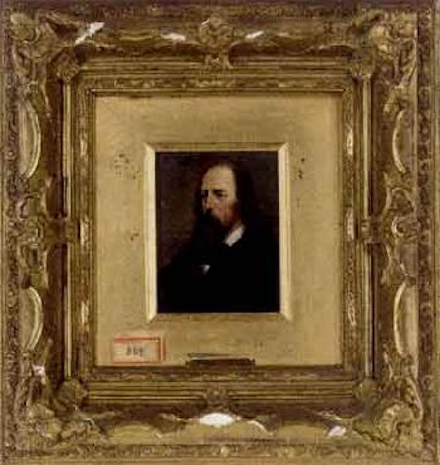 Portrait of Alfred Lord Tennyson. Portrait of Henry Wadsworth Longfellow by Alois Heinrich Priechenfried