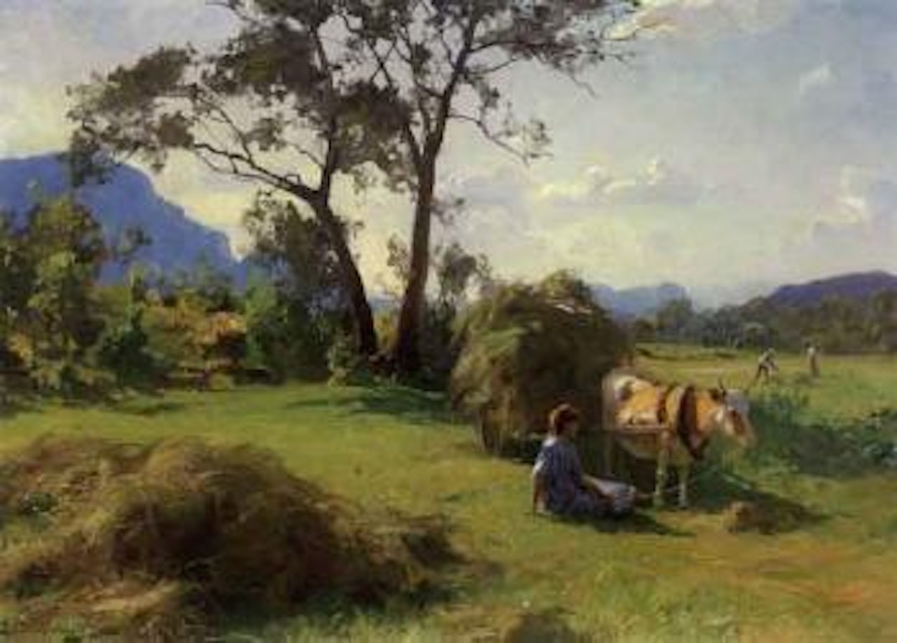 Haymaking by Even Ulving