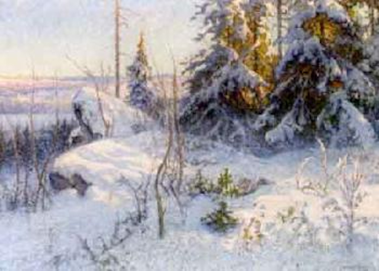 Landscape from Filipstad's mining district by Anshelm Schultzberg