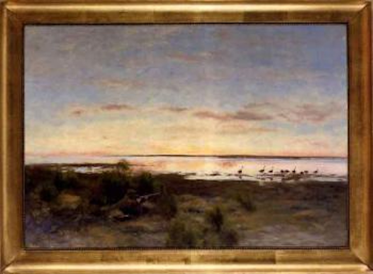 The goose hunt by Bruno Liljefors
